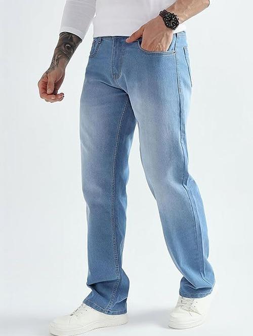 men solid mid rise straight jeans - 22376360 - Very Small Image - 1