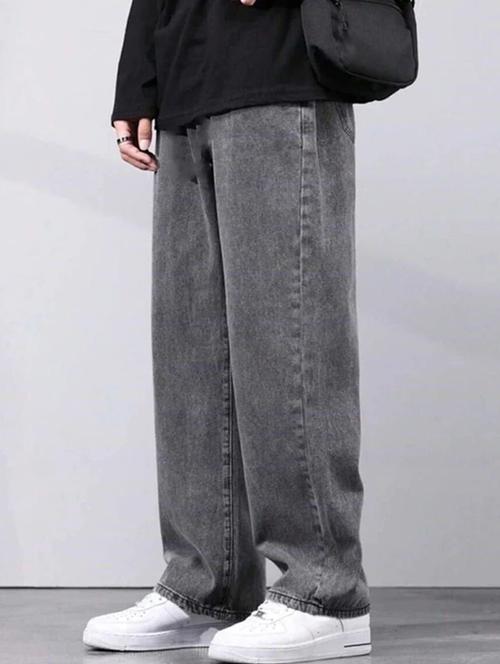 men solid mid rise straight jeans - 22376386 - Very Small Image - 1