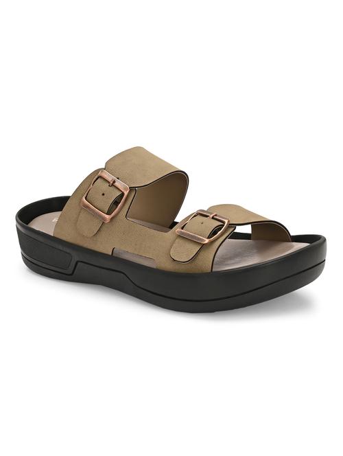 men solid slip on sandal - 22379900 - Very Small Image - 1