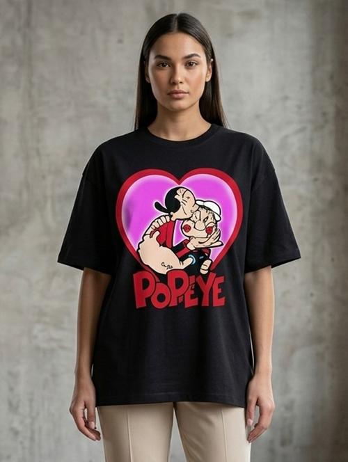 Women Printed Short Sleeve Oversized T-shirt - 22387116 - Very Small Image - 1