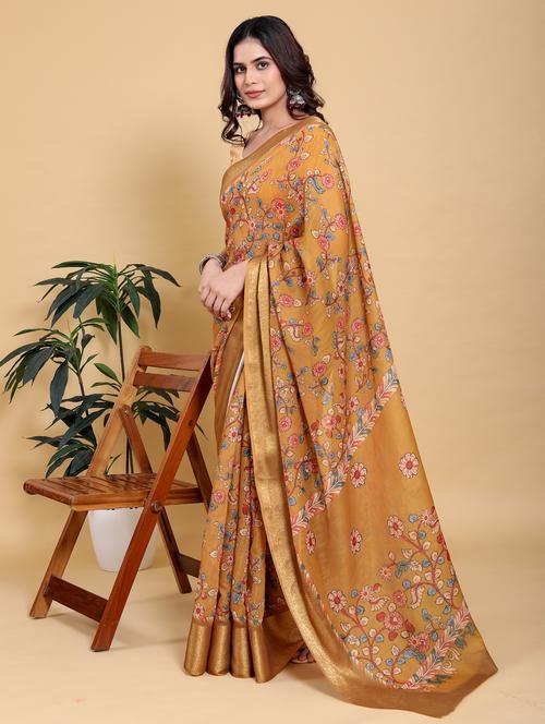 women printed casual wear saree with blouse - 22389006 - Very Small Image - 1