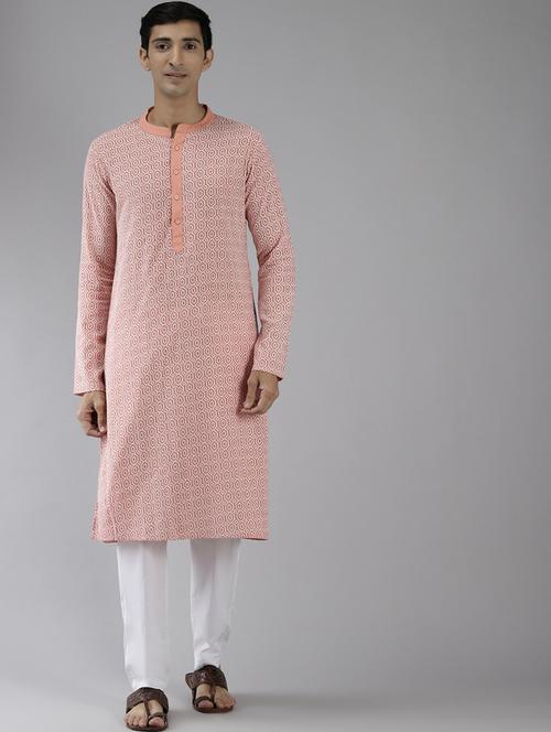 men mandarin neck long sleeve kurta - 22392032 - Very Small Image - 1