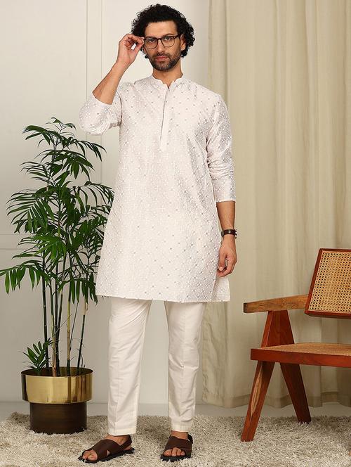 men mandarin neck long sleeve kurta - 22392584 - Very Small Image - 1