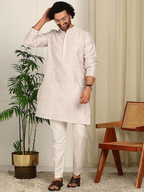 men mandarin neck long sleeve kurta - 22392586 - Very Small Image - 1