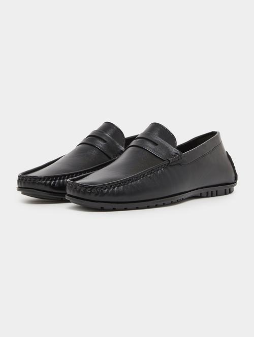 men black slip on formal shoes - 22394989 - Very Small Image - 1