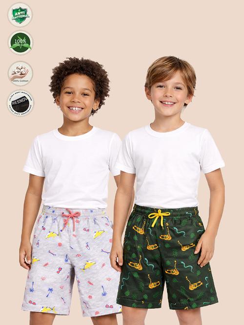 boys pack of 2 printed shorts - 22395211 - Very Small Image - 1