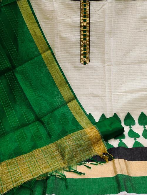 Women Self Design Unstitched Suit Set - 22397122 - Very Small Image - 1