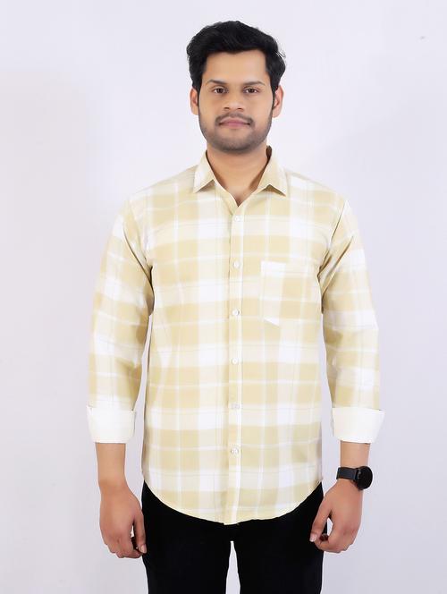 men checkered long sleeve regular fit casual shirt - 22399112 - Very Small Image - 1
