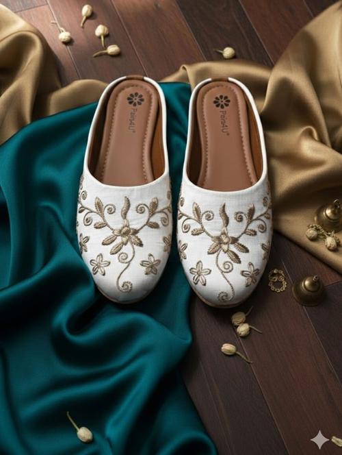 women embroidered slip on mule - 22403954 - Very Small Image - 1