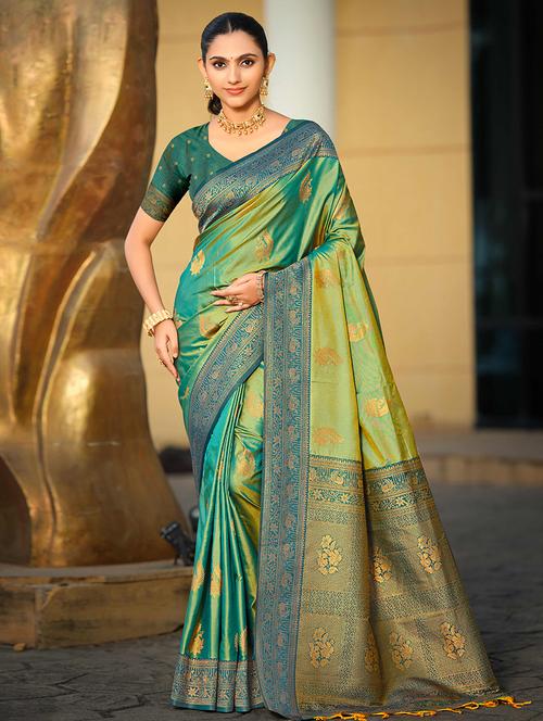 women self design bordered saree with blouse - 22405406 - Very Small Image - 1