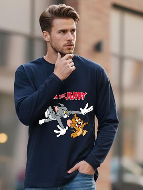 men printed long sleeve regular fit t-shirt - 22408816 - Very Small Image - 1