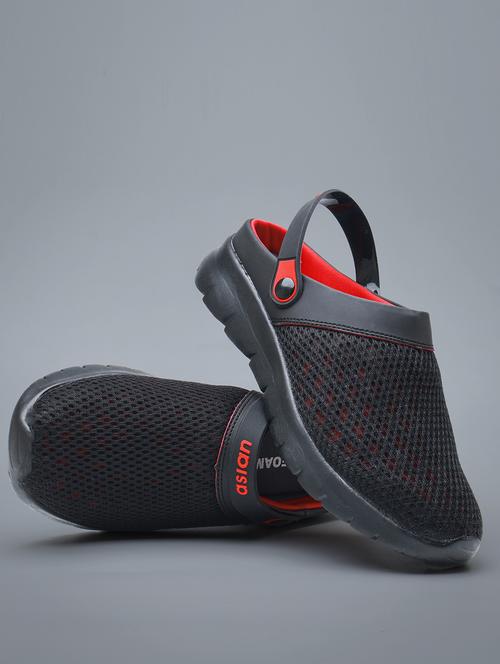 men textured slip on clogs - 22425720 - Very Small Image - 1