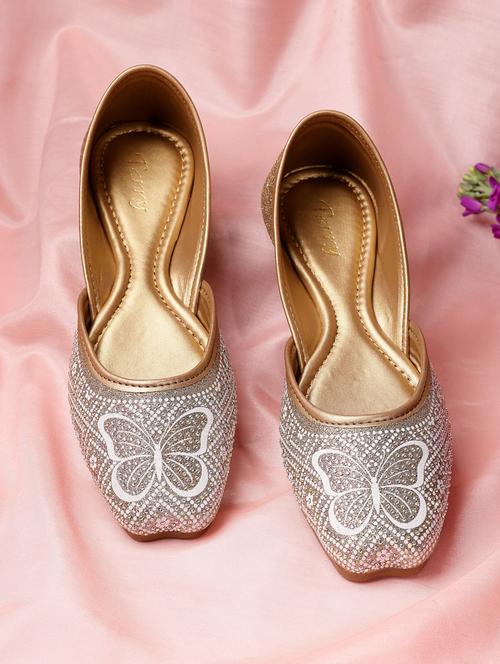 women embellished slip on mojari - 22440684 - Very Small Image - 1