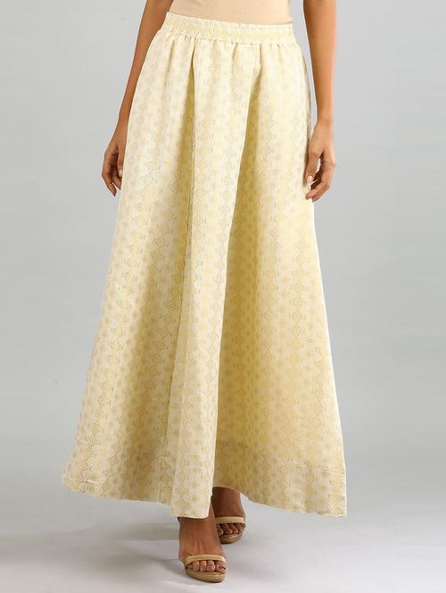 women self design mid rise maxi flared skirt - 22441664 - Very Small Image - 1