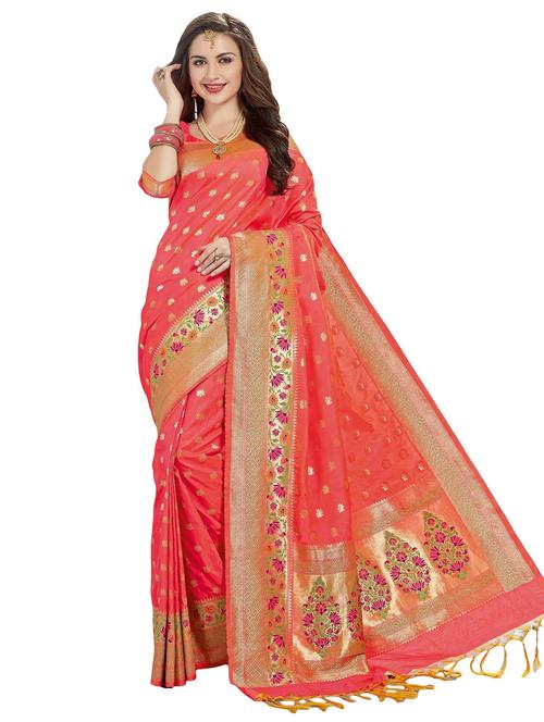 women self design banarasi saree - 22444271 - Very Small Image - 1