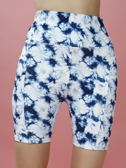 women multi colored polyester sports shorts short - 22450215 - Very Small Image - 1
