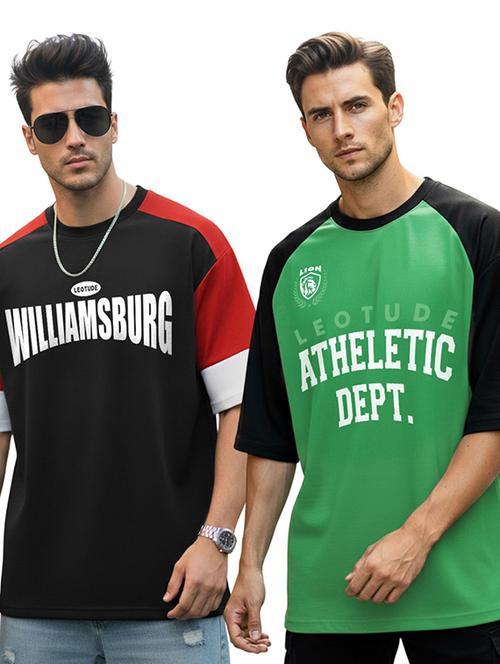 men pack of 2 printed short sleeve t-shirt  - 22455000 - Very Small Image - 1