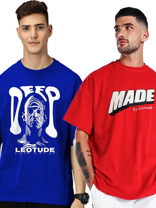 men pack of 2 printed short sleeve t-shirt  - 22455080 - Very Small Image - 1