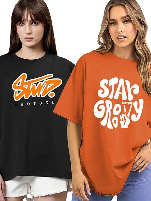 women pack of 2 short sleeve t-shirt - 22455304 - Very Small Image - 1