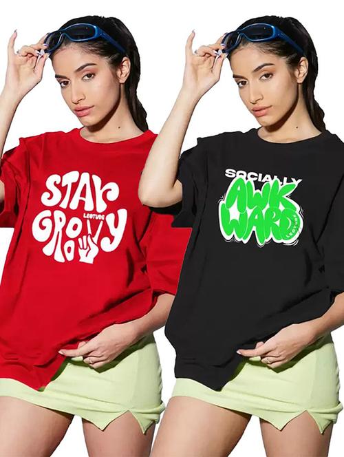 women pack of 2 short sleeve t-shirt - 22455487 - Very Small Image - 1