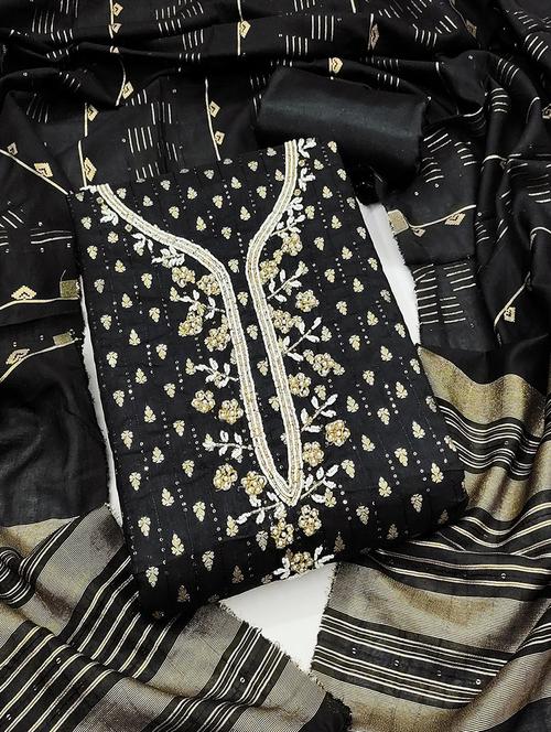 women self design unstitched suit set - 22456128 - Very Small Image - 1