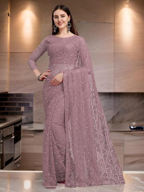 women self design embellished saree with blouse - 22456452 - Very Small Image - 1