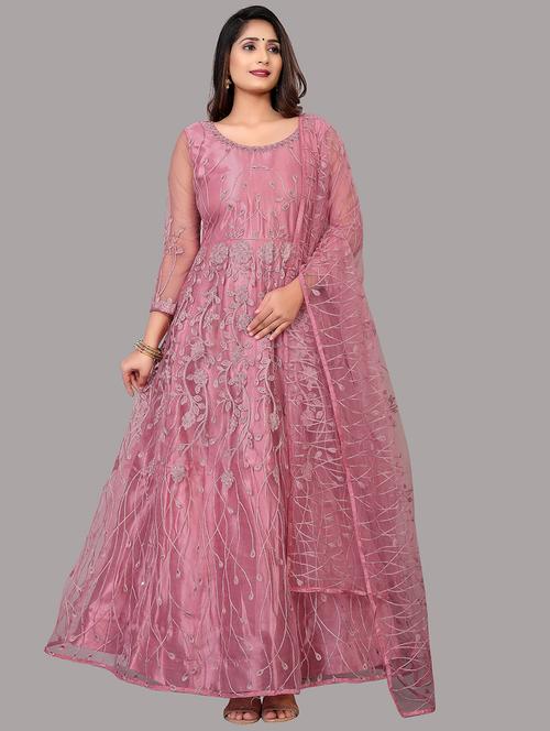 women embroidered anarkali kurta dupatta set ethnic wear - 22456771 - Very Small Image - 1