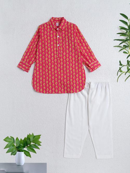 kids cotton kurta sets  - 22458169 - Very Small Image - 1