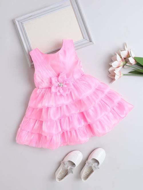 girls pink polyester kurta kurtas & kurta set - 22458662 - Very Small Image - 1