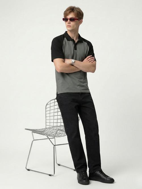 men color block short sleeve regular fit polo t-shirt - 22460580 - Very Small Image - 1