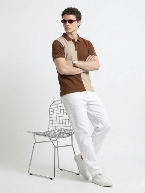 men color block short sleeve regular fit polo t-shirt - 22460605 - Very Small Image - 1