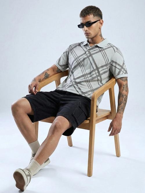 Men Printed Short Sleeve Regular Fit Polo T-shirt - 22460831 - Very Small Image - 1