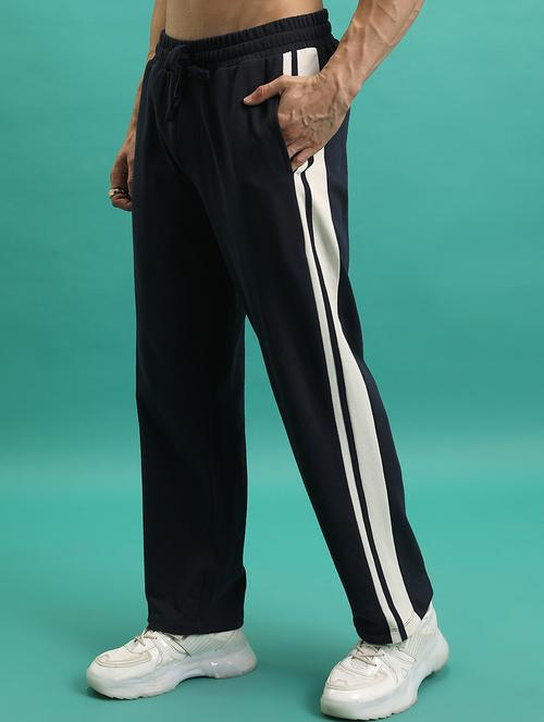 Men Side Taped Mid Rise Full Length Track Pant - 22462208 - Very Small Image - 1