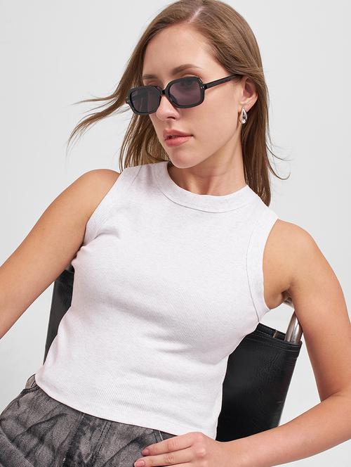 women solid sleeveless tank top - 22462278 - Very Small Image - 1