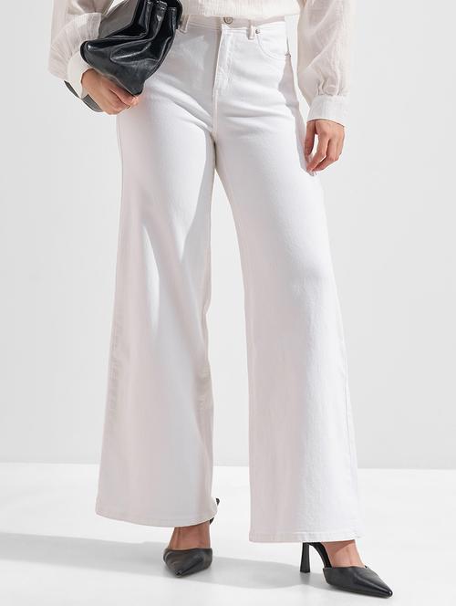 women white cotton jean - 22462534 - Very Small Image - 1