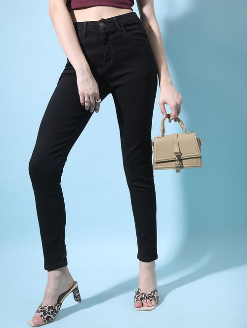 women black cotton jean - 22462535 - Very Small Image - 1