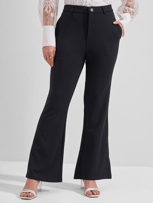 black polyester trousers - 22462663 - Very Small Image - 1