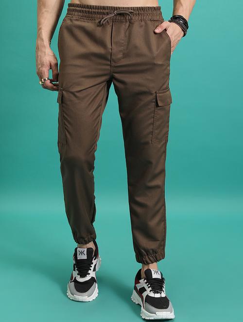 Men Polyester Pleated Casual Trouser - 22462804 - Very Small Image - 1