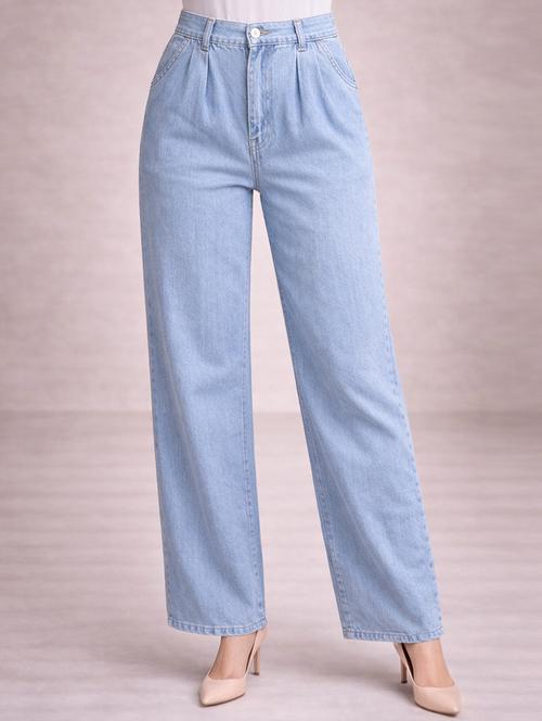 women light blue denim jean - 22463390 - Very Small Image - 1