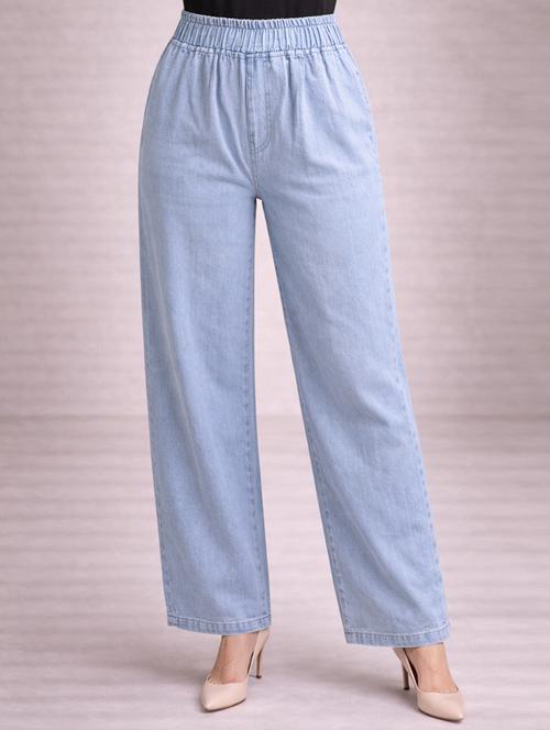 women light blue denim jean - 22463394 - Very Small Image - 1
