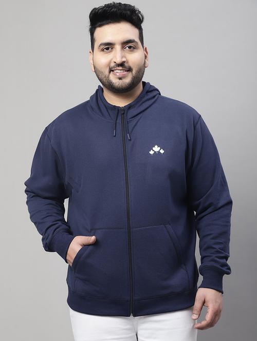 men navy blue cotton casual jacket - 22464896 - Very Small Image - 1