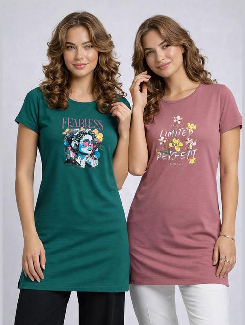 Women Pack Of 2 Short Sleeve T-shirt - 22465442 - Very Small Image - 1