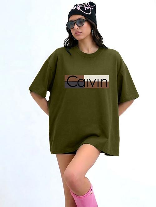 women typographic short sleeve oversized t-shirt - 22466783 - Very Small Image - 1