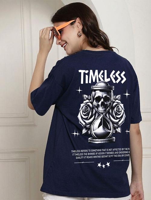 women back print short sleeve oversized t-shirt - 22466816 - Very Small Image - 1