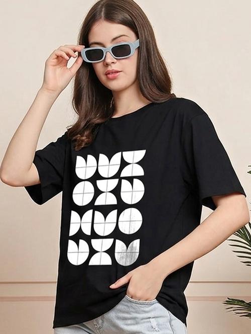women printed short sleeve oversized t-shirt - 22466821 - Very Small Image - 1