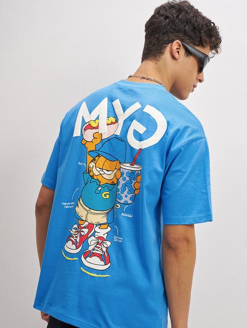 men printed polo neck t-shirt - 22469229 - Very Small Image - 1