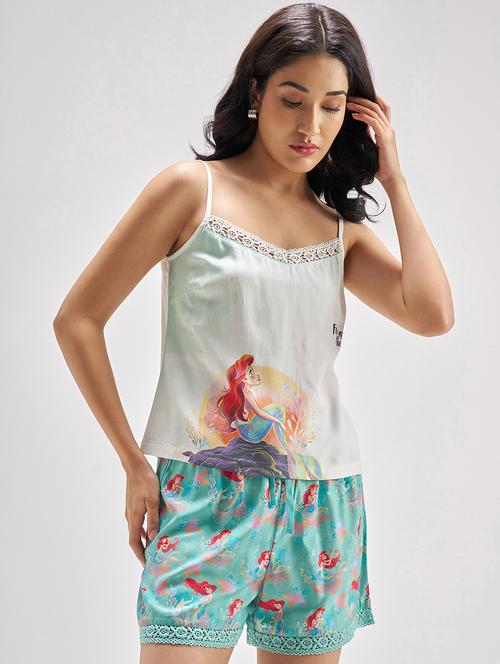 Women Printed Viscose Top And Shorts Set - 22470647 - Very Small Image - 1