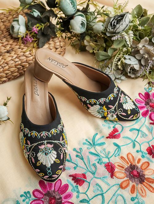 women black slip on mule - 22481709 - Very Small Image - 1