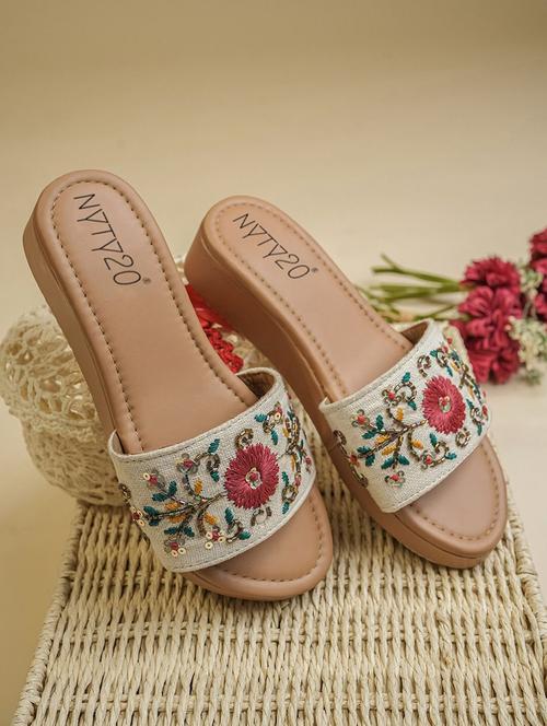 women maroon slip on wedge - 22481714 - Very Small Image - 1