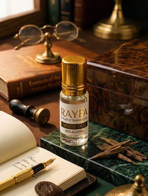 white oudh attar perfume oil | long lasting woody fragrance | alcohol free unisex attar | premium concentrated scent - 22497591 - Very Small Image - 1